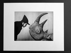 Editioned Photograph Dalí with Rhinoceros by Philippe Halsman