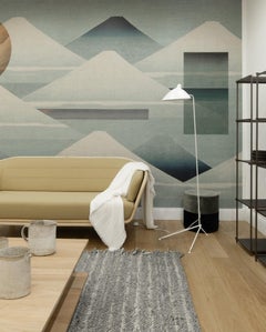 Editions Serge Mouille 'Lampadaire Droit' Floor Lamp in White