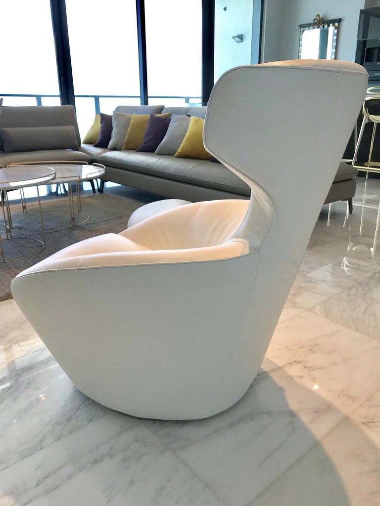 Edito Swivel Lounge Chair and Ottoman by Roche Bobois at 1stDibs | edito  lounge, toilet lounge chair, edito lounge roche bobois