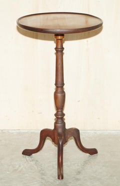 Editors Choice Vintage Sheraton Revival Hardwood Tripod Side End Lamp Wine Table