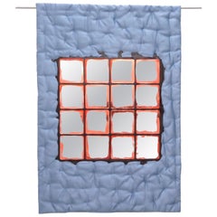 Edizioni del Pesce Meritalia Mirror 1 Wandspiegel von Gaetano Pesce, blau-rot