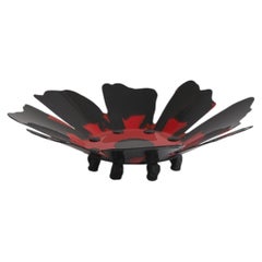Edizioni del Pesce Meritalia Papavero : sculpture-vase de Gaetano Pesce, noir/rouge