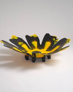 Edizioni del Pesce Meritalia Papavero - Vaso scultoreo di Gaetano Pesce, giallo