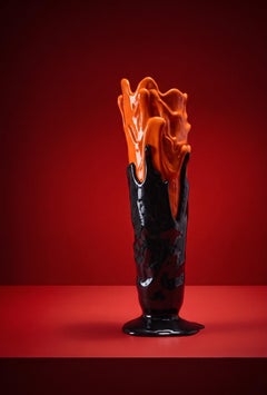 Edizioni del Pesce Meritalia Tall Vase by Gaetano Pesce Limited Edition - Orange