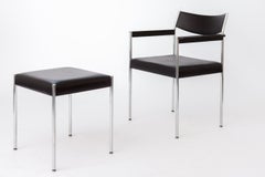 Sessel und Hocker „Edlef Bandixen“ für Kusch + Co  Lounge-Set  Deutschland, 1970er Jahre