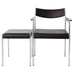 Sessel und Hocker „Edlef Bandixen“ für Kusch + Co Lounge-Set Deutschland, 1970er Jahre