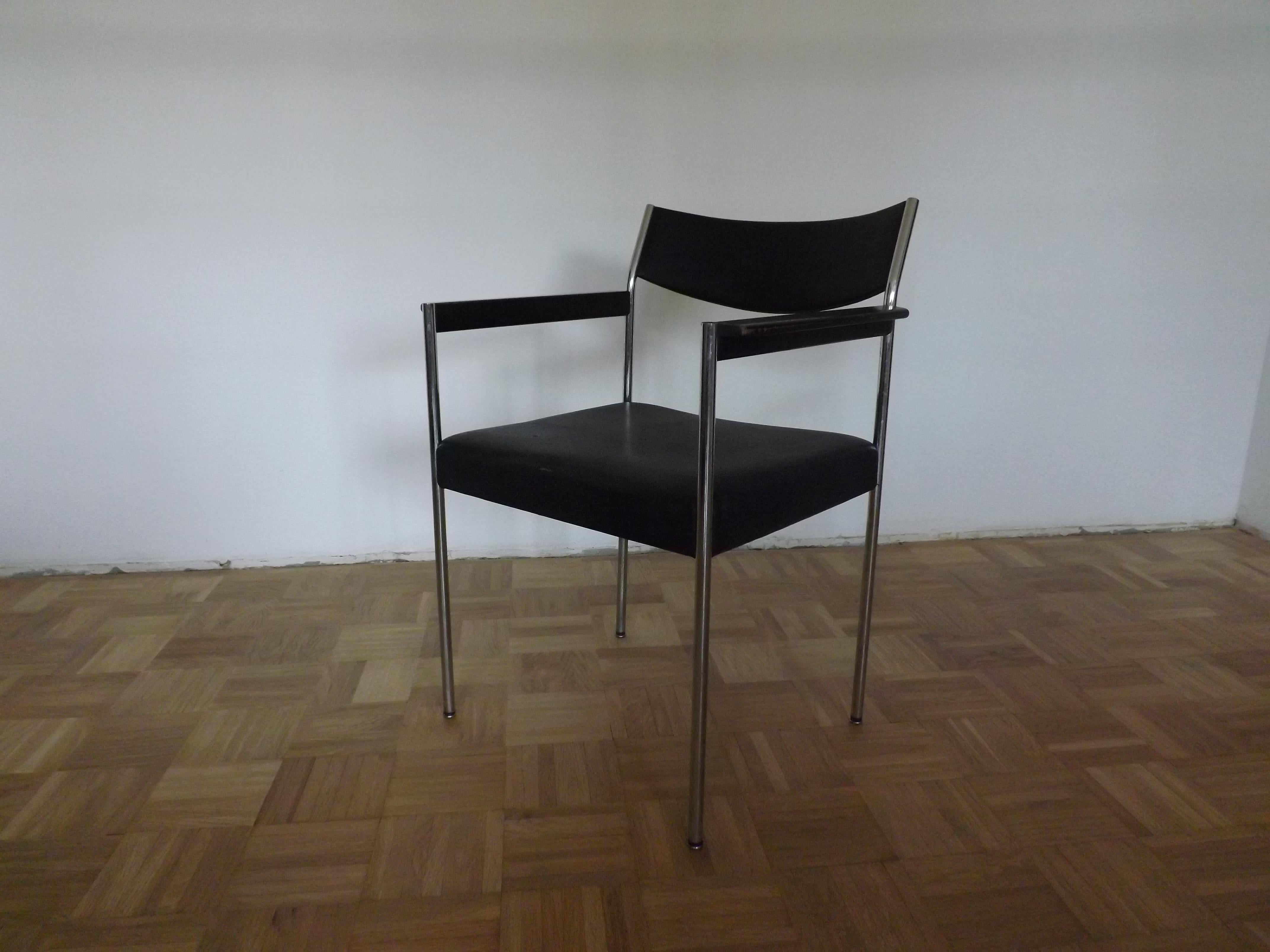 German Edlef Bendixen Armchairs for Kusch and Co. 1970s For Sale