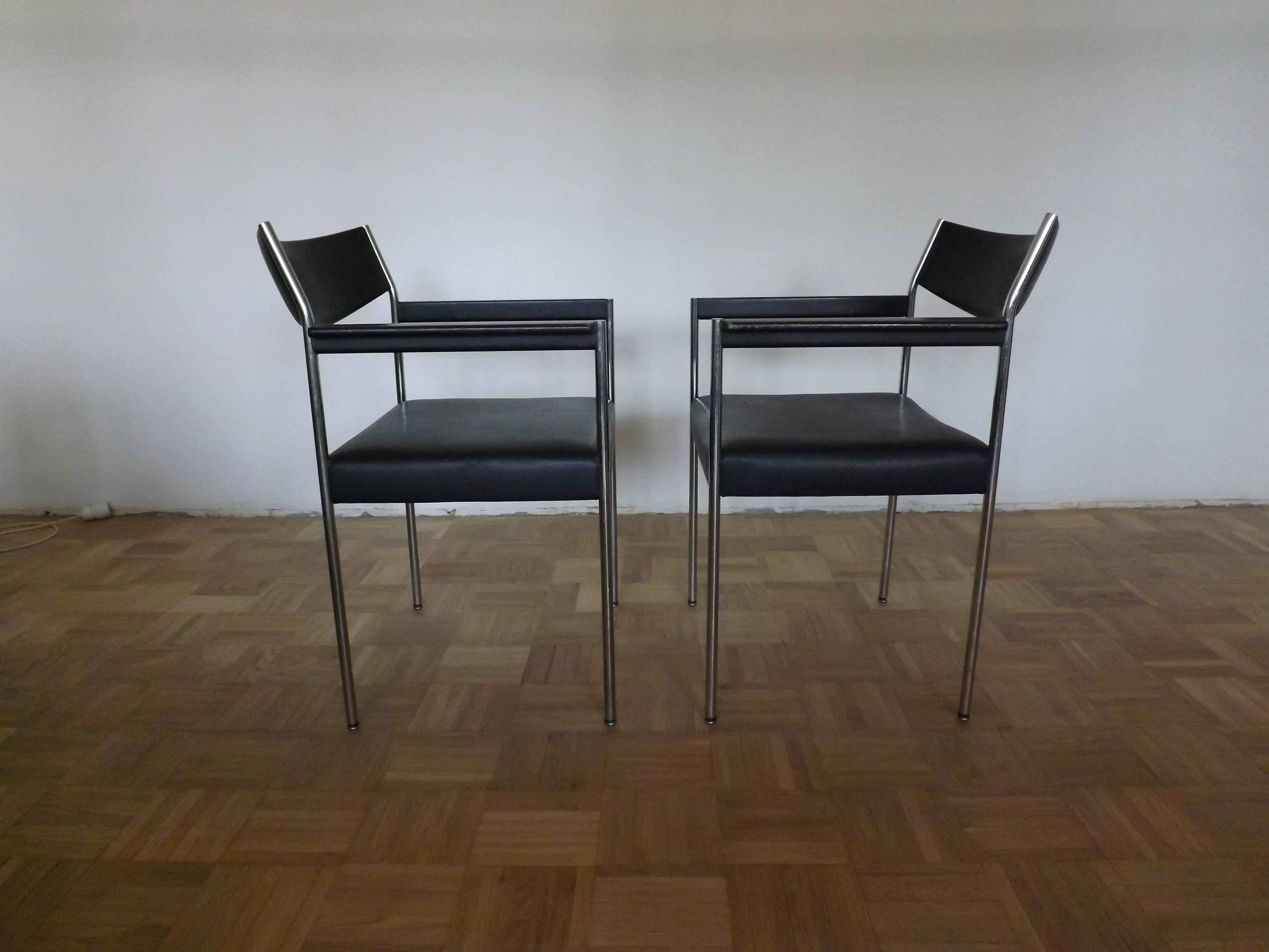 Edlef Bendixen Armchairs for Kusch and Co. 1970s For Sale 1
