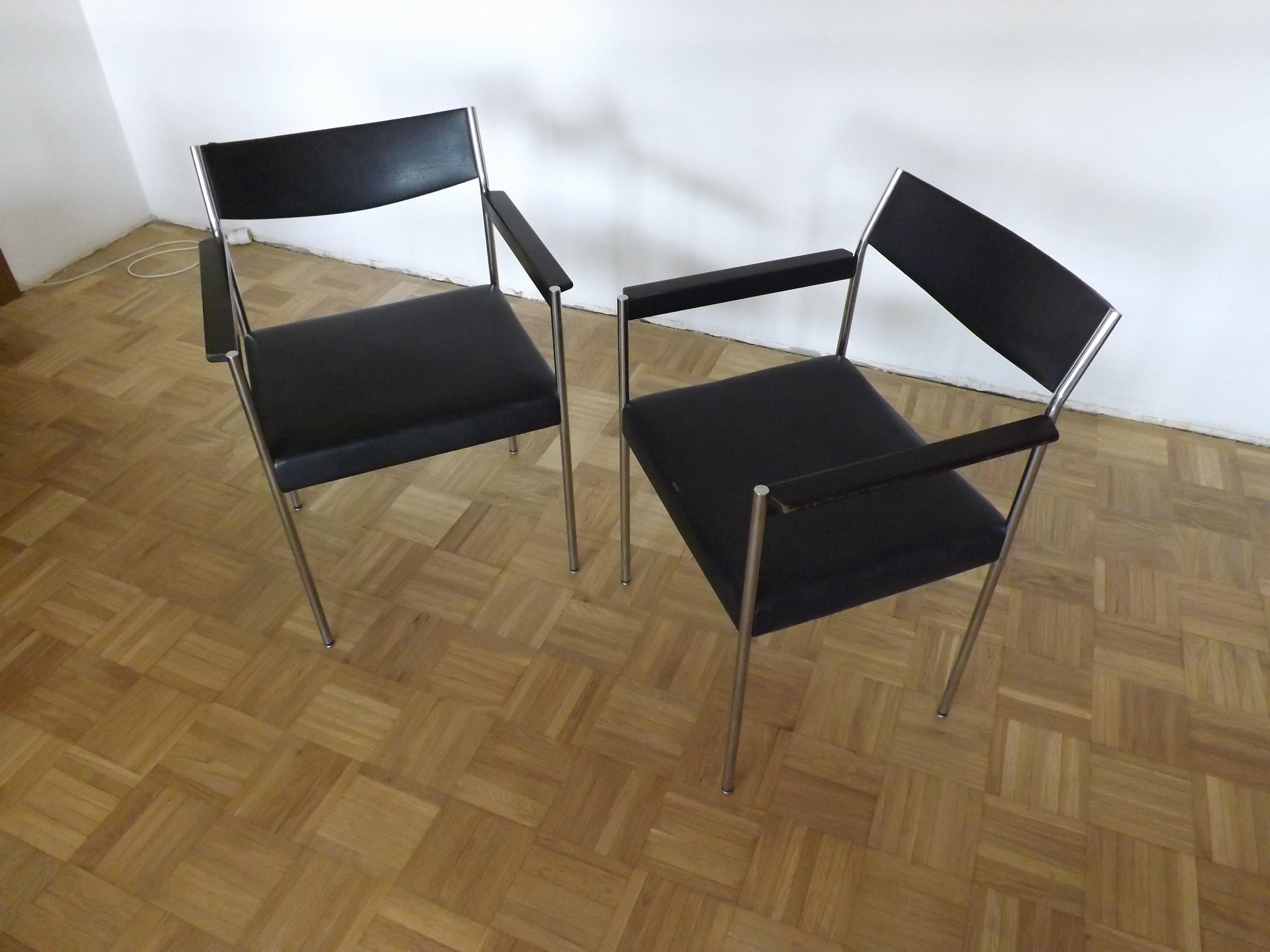 Edlef Bendixen Armchairs for Kusch and Co. 1970s For Sale 2