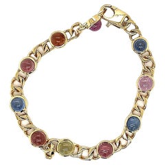 Fascia da braccio Edles in gelbgold 18 carati con saphiren illuminato da bunt.
