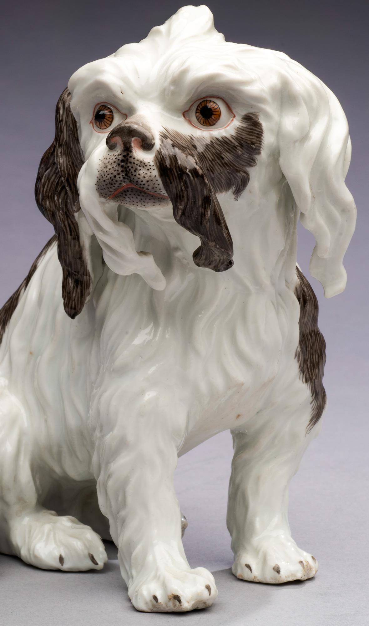 Antikes Porzellan Hundeportrait Cavalier King Charles-Edmé Samson um 1860 im Angebot 8