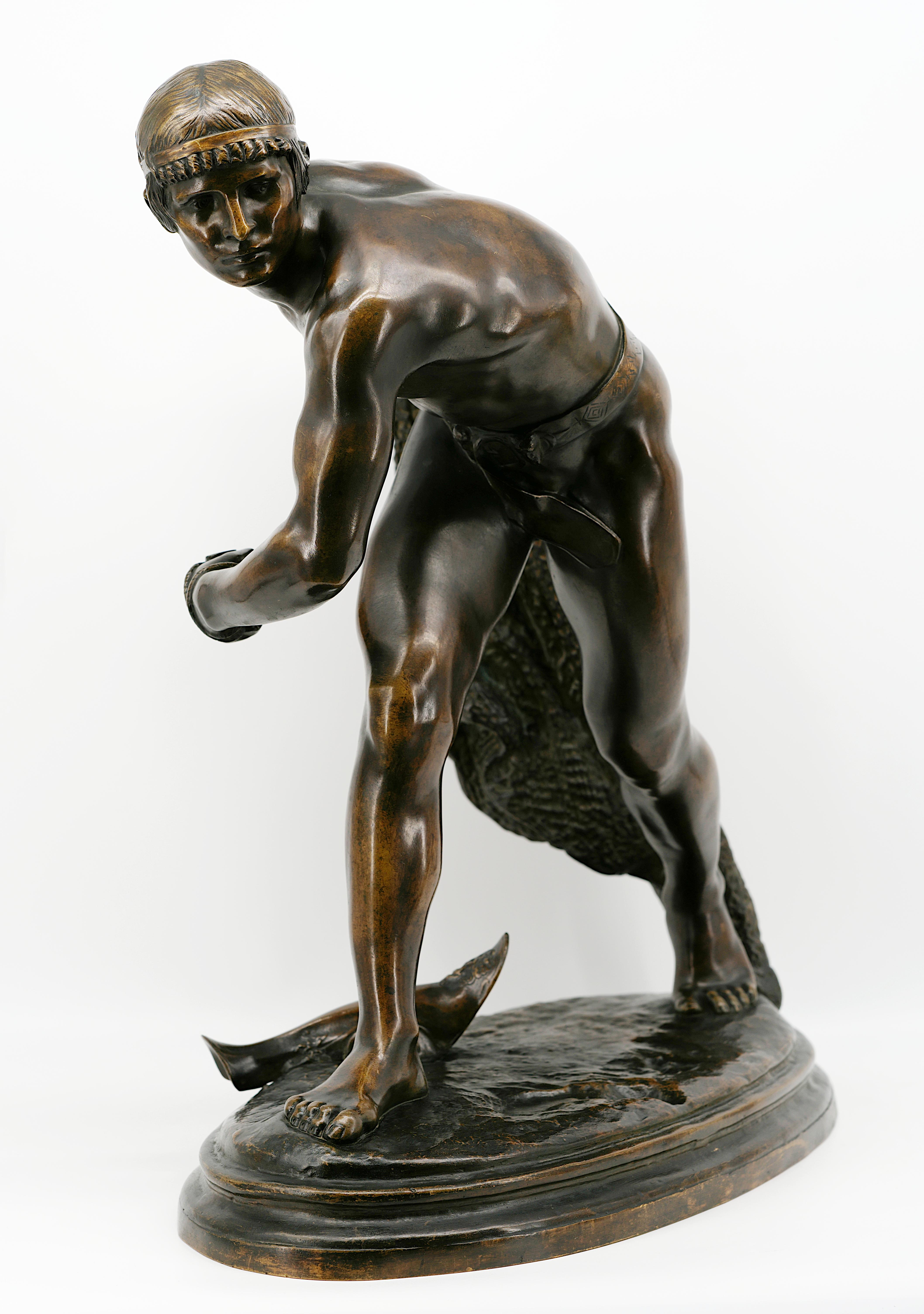 Edme Anthony NOEL Scultura in bronzo Art Deco francese, 1875 in vendita 6