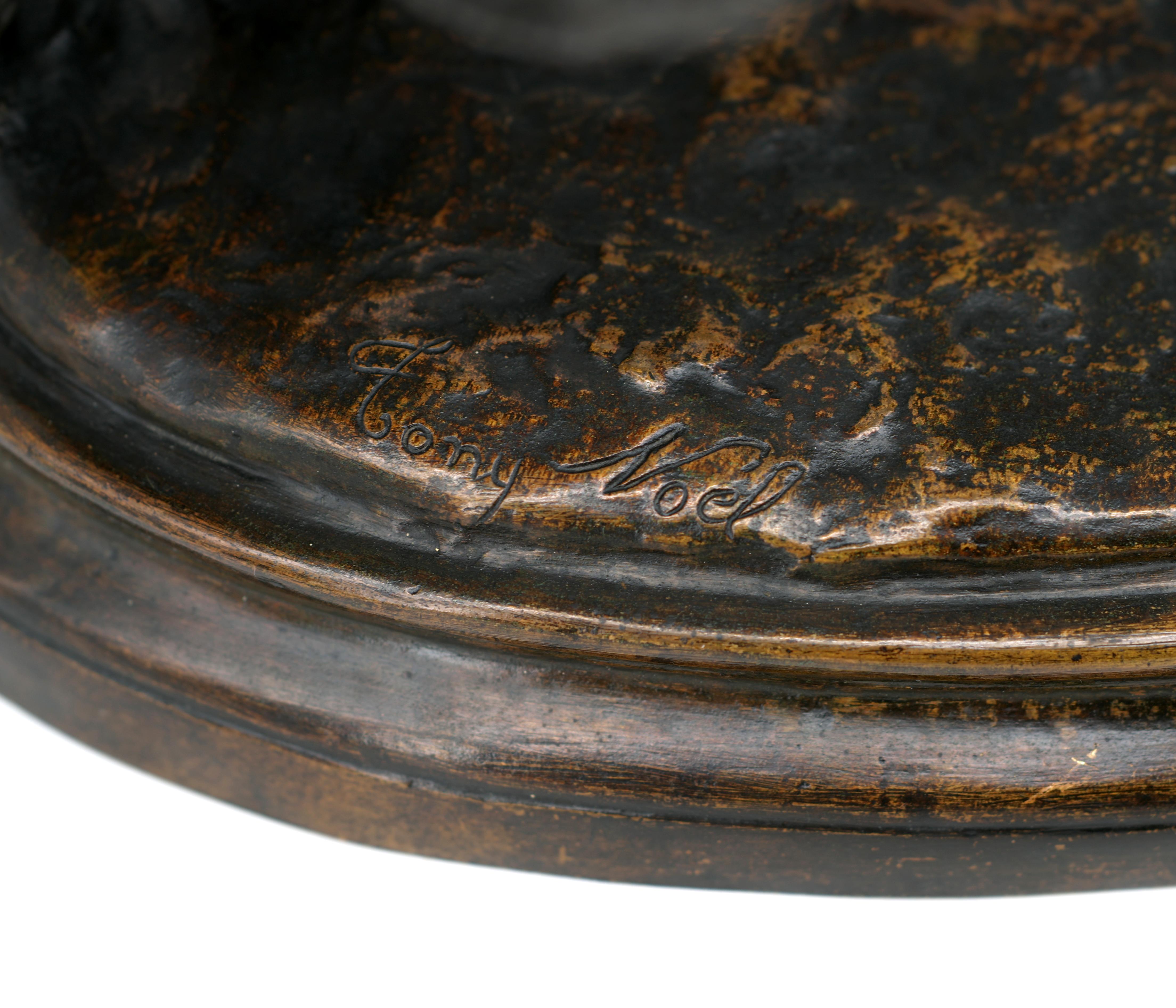 Edme Anthony NOEL Scultura in bronzo Art Deco francese, 1875 in vendita 13