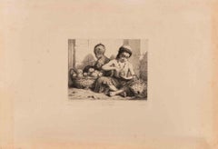 Edmon Hedouin - Les Oranges (Souvenir d'Égypte) - Radierung von Edmon Hedouin - 1877 Les Oranges (Souvenir d'Égypte) - Radierung von Edmon Hedouin - 1877