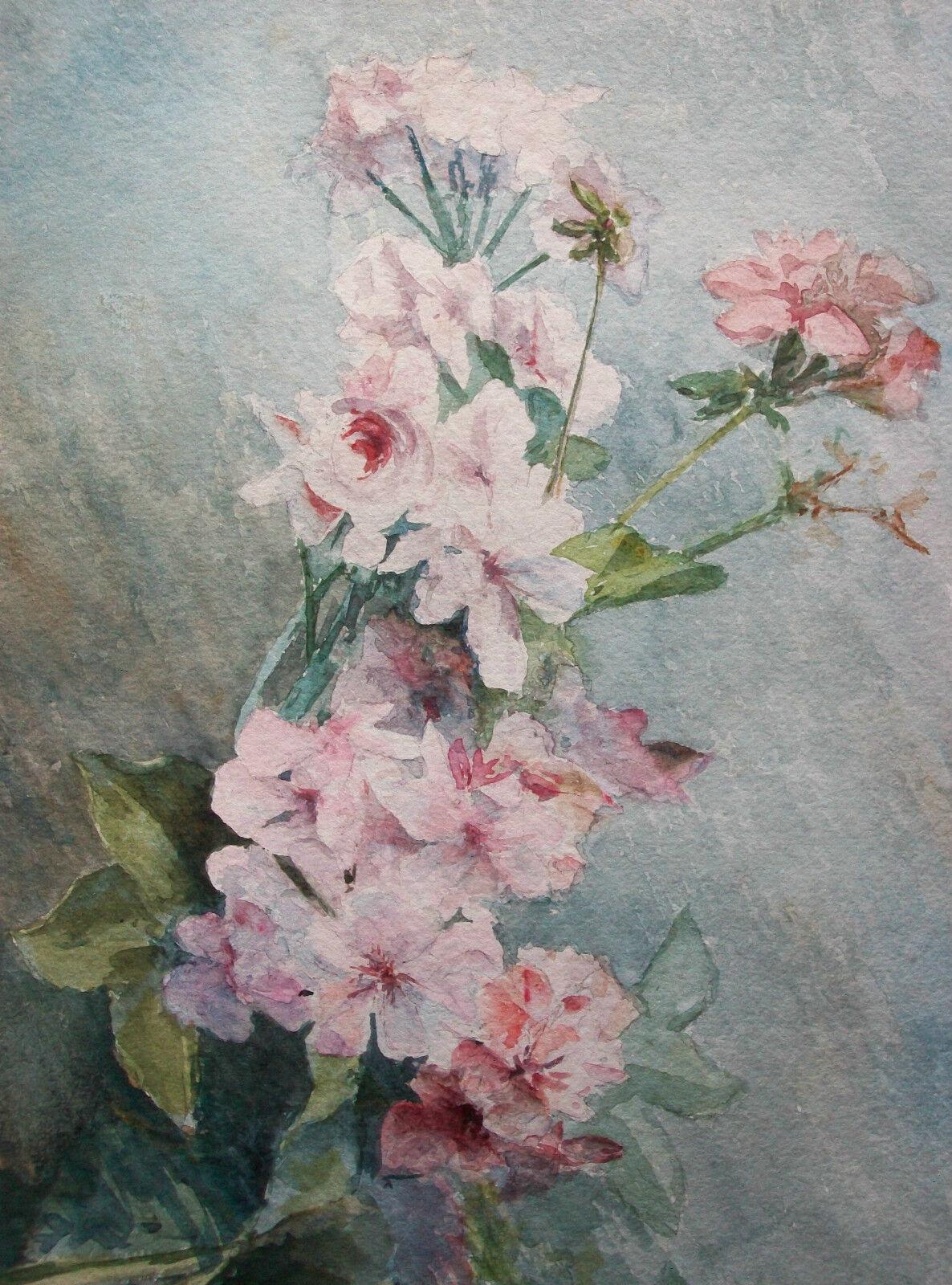 Français « Still Life of Flowers » d'Edmond Allouard, signé, encadré, début du 20e siècle en vente