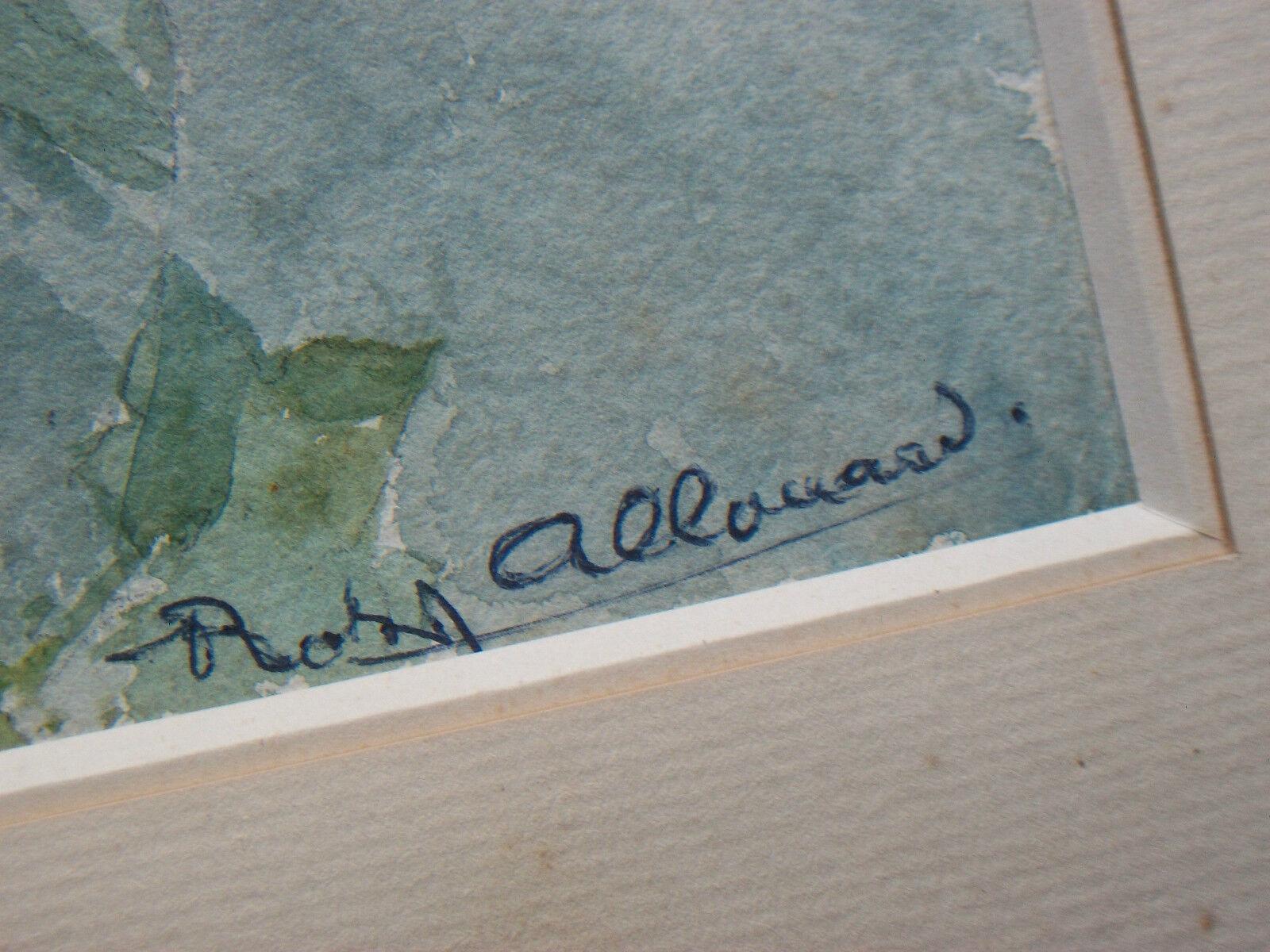 Peint à la main « Still Life of Flowers » d'Edmond Allouard, signé, encadré, début du 20e siècle en vente