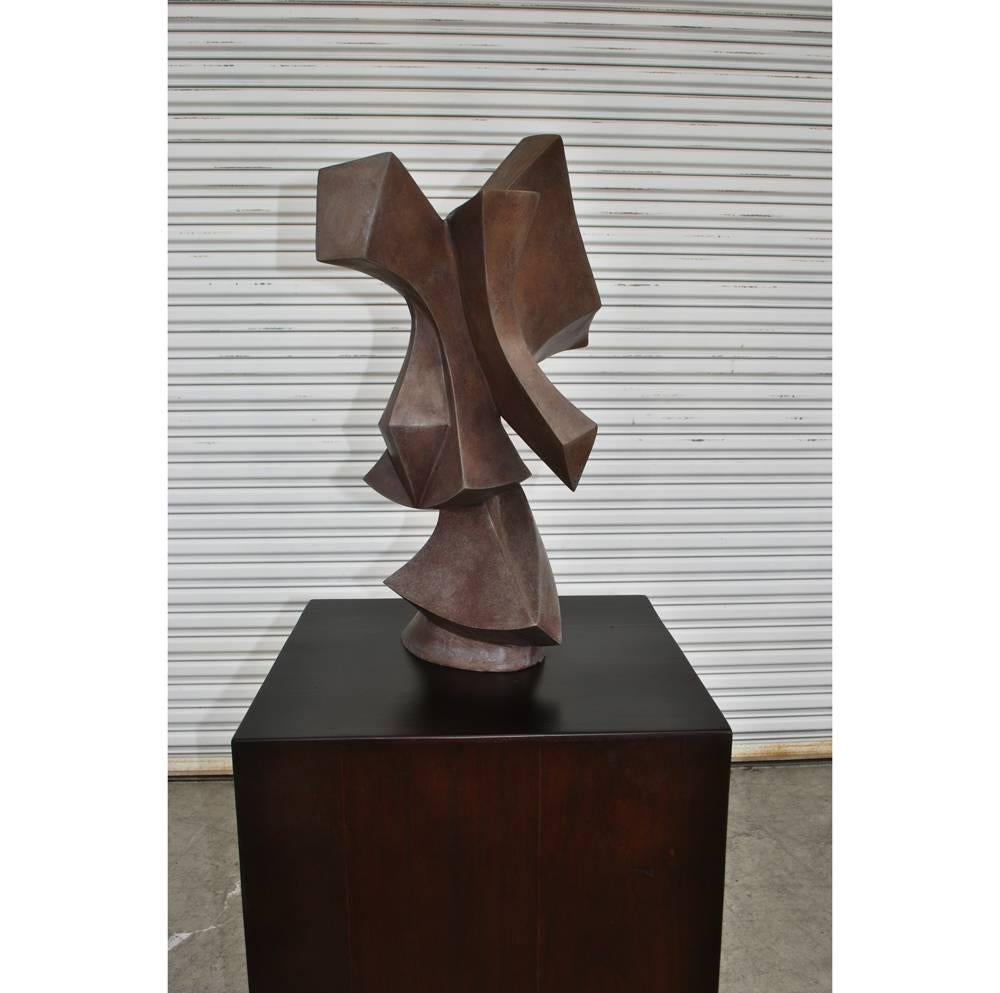 Composition Edmond Casarella Soaring Sculpture on Pedestal Base  