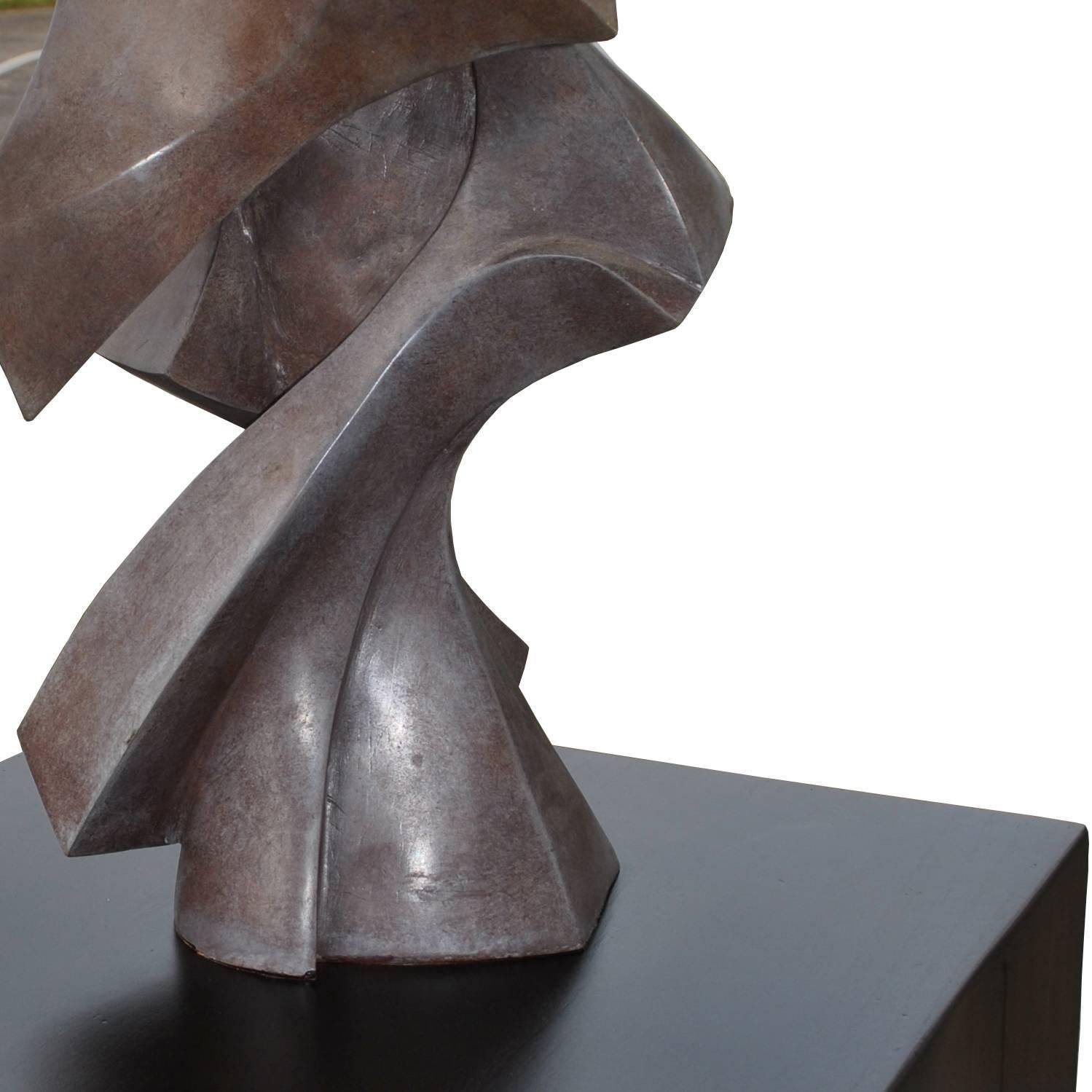 Edmond Casarella Soaring Sculpture on Pedestal Base   1