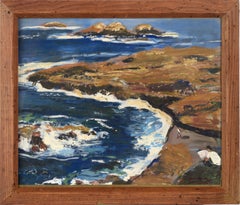 L'artiste peint la côte californienne du comté de Marin - Paysage