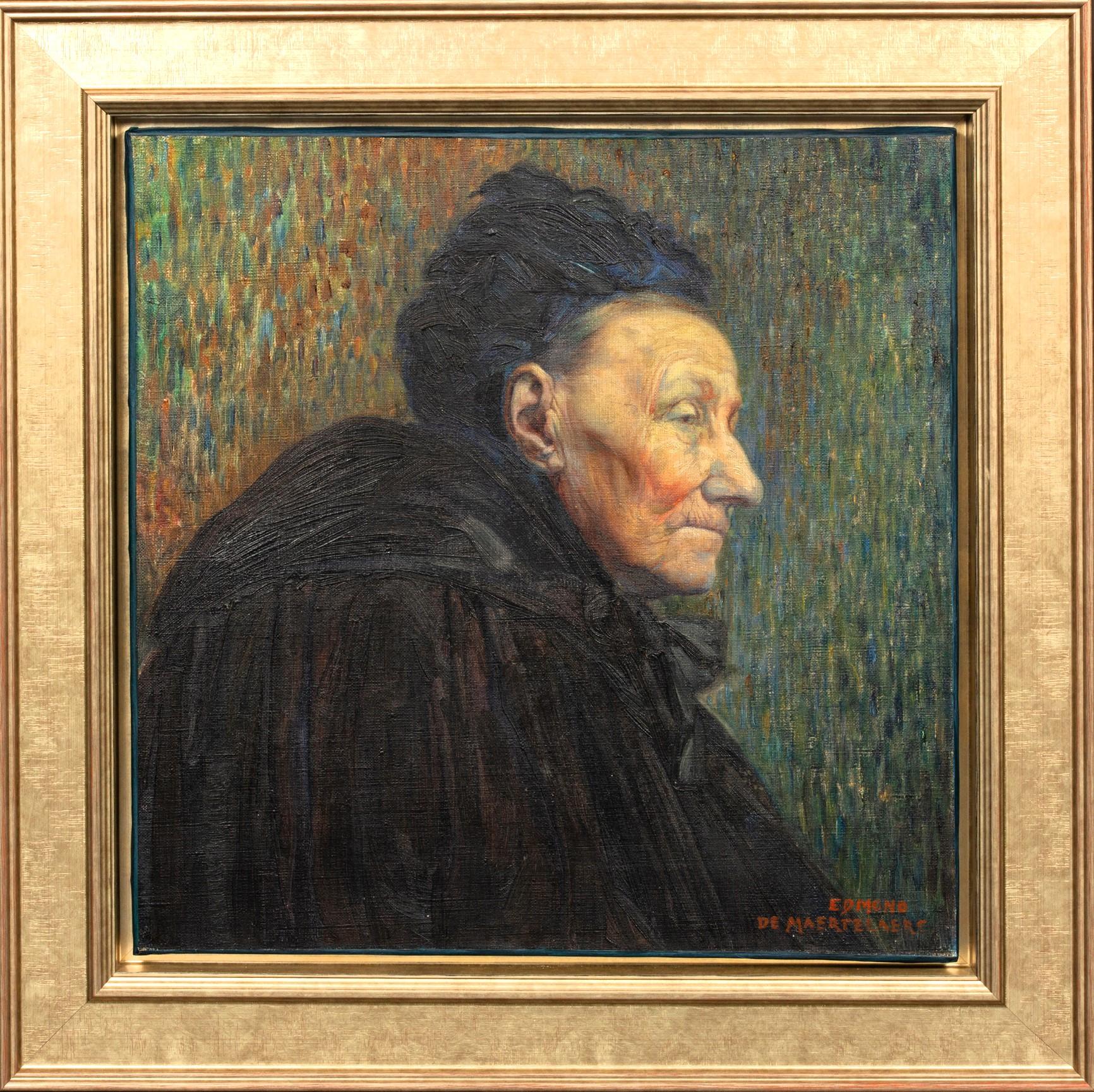Edmond De Maertelaere (1876 - 1938) Old woman, Pont Aven For Sale 5