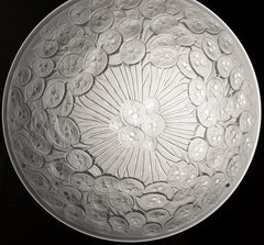 Edmond Etling Large French Art Deco Pendant Chandelier, 1920s