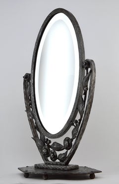 Edmond Gauthier French Art Deco Table Mirror, 1920s