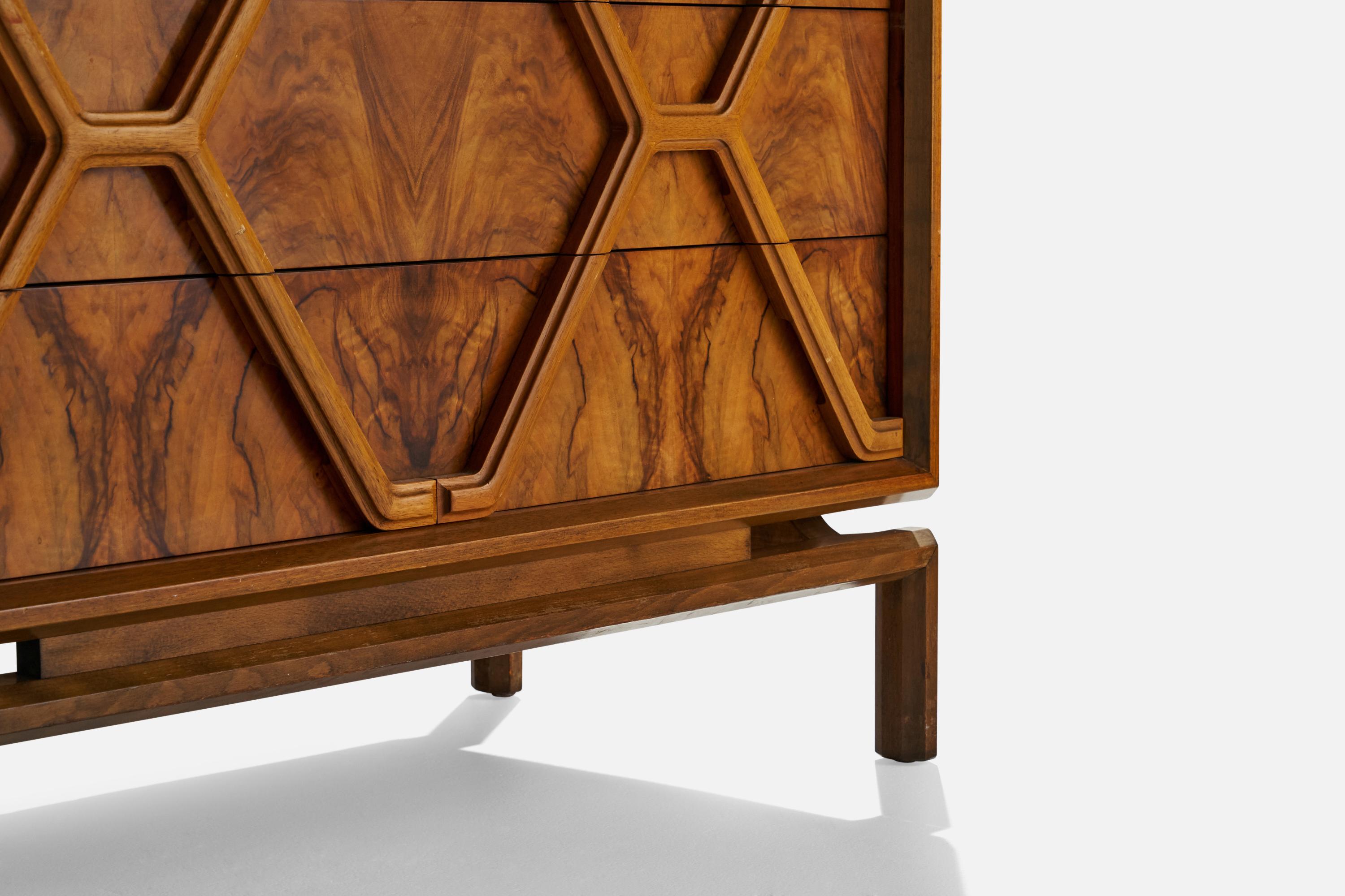 Mid-20th Century Edmond J. Spence, Chest of Drawers, Rosewood, Sweden, 1950s For Sale