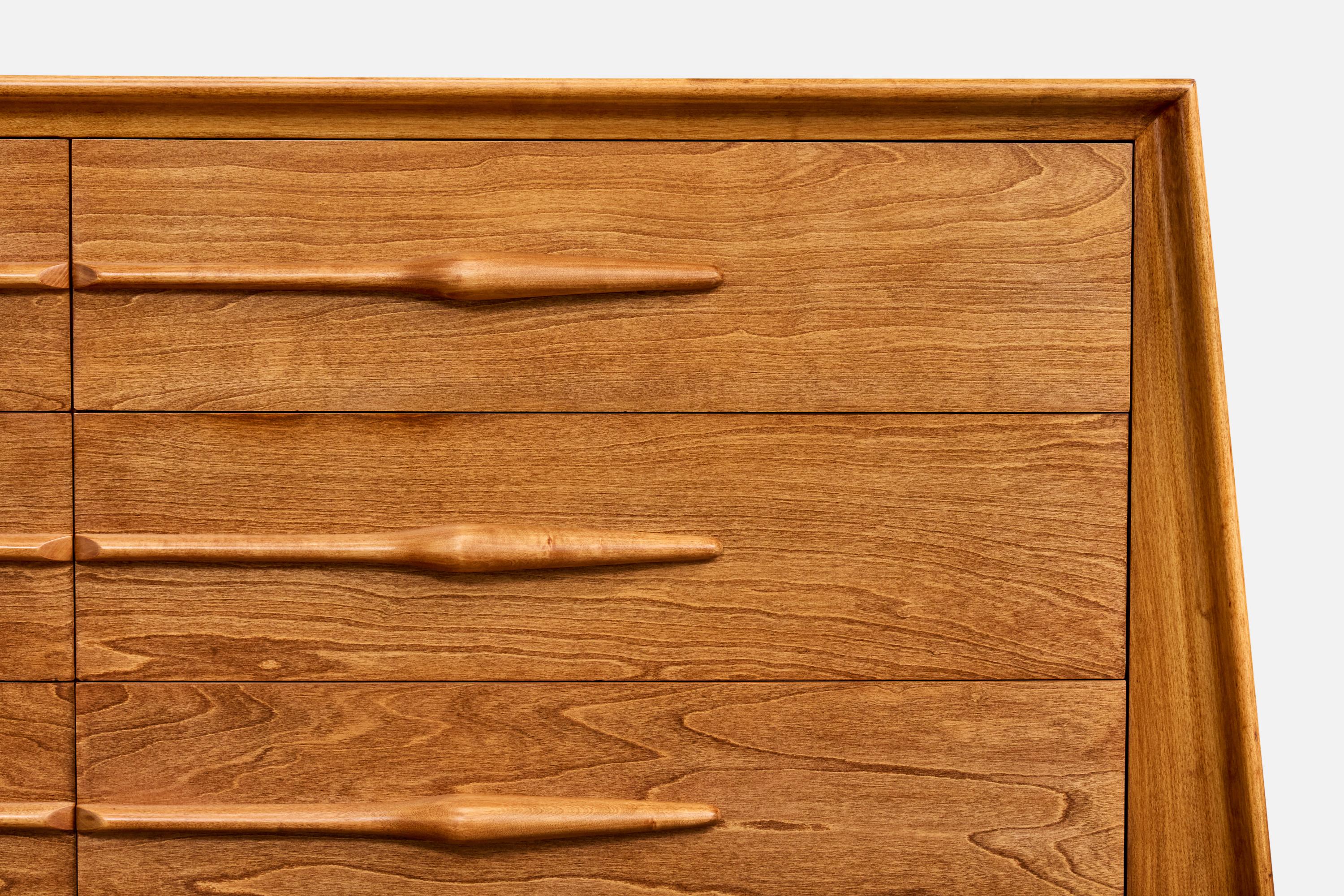 Edmond J. Spence, Kommode, Birke, Schweden, 1950er Jahre (Mitte des 20. Jahrhunderts) im Angebot