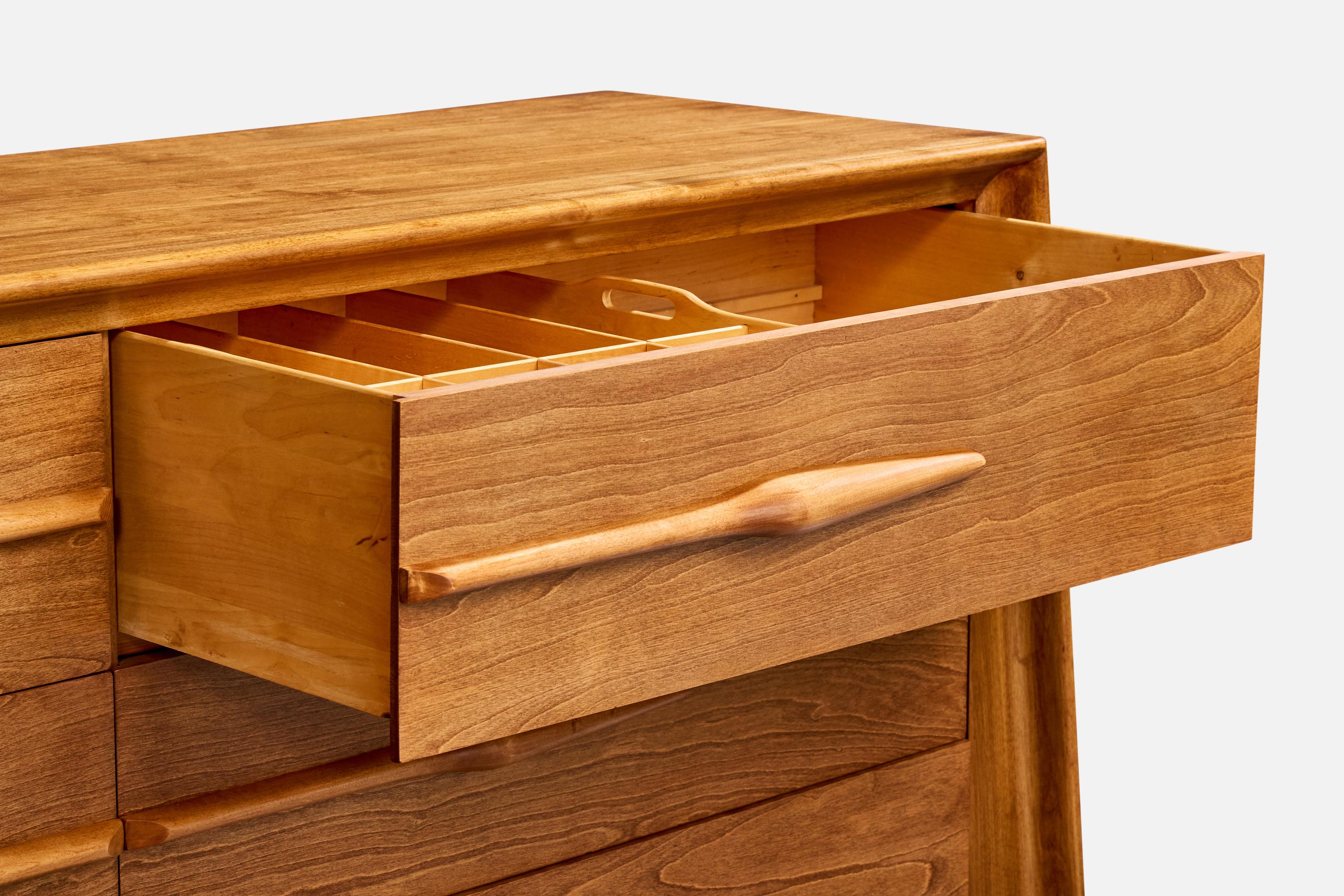 Edmond J. Spence, Kommode, Birke, Schweden, 1950er Jahre im Angebot 1