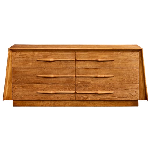 strapless open back dress Mid-Century Crib and 6 Drawer Dresser Nursery Set in Walnut