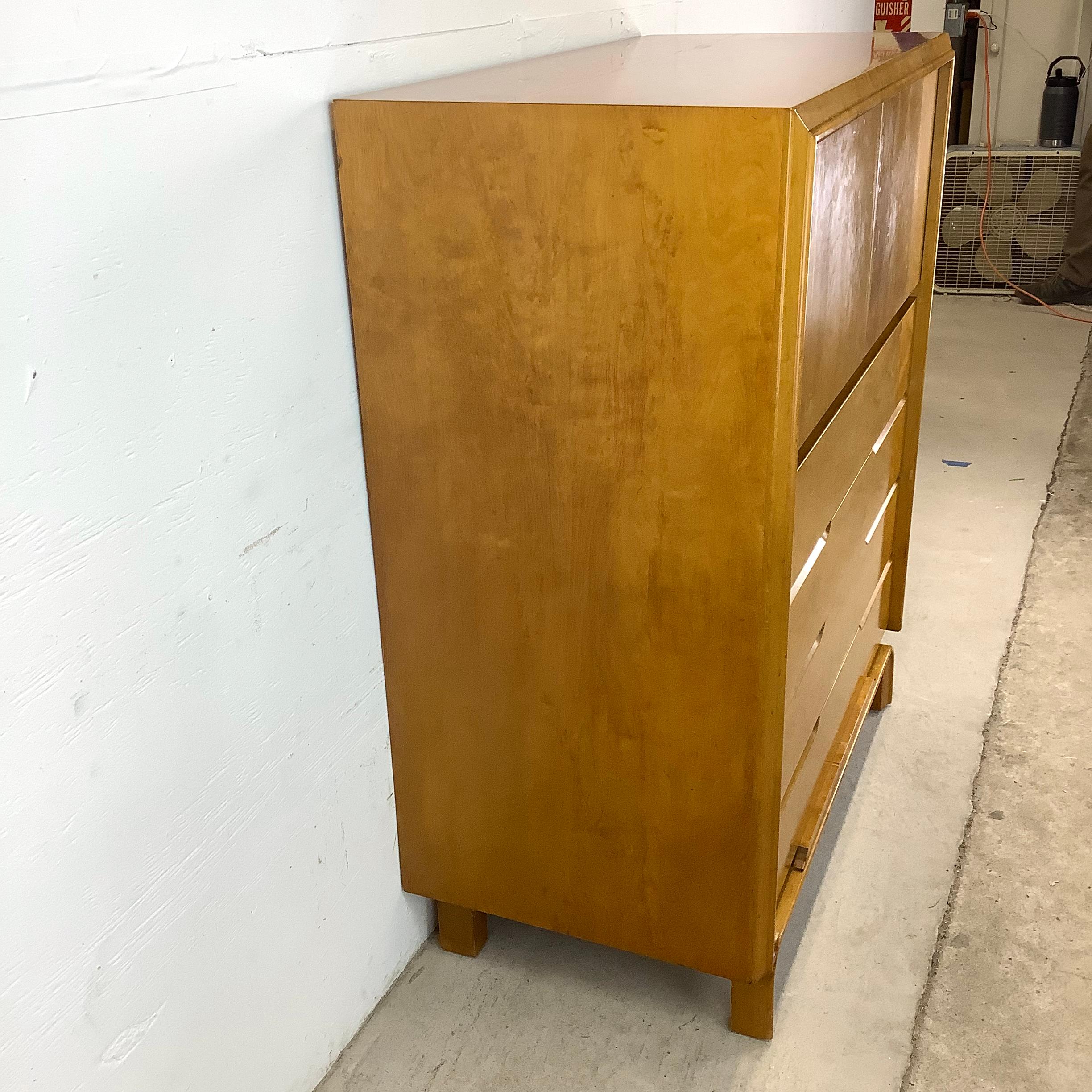 Mid-Century Modern Edmond J. Spence Highboy Dresser For Sale