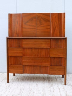 Edmond J Spence Mid-Century Modern Highboy Dresser