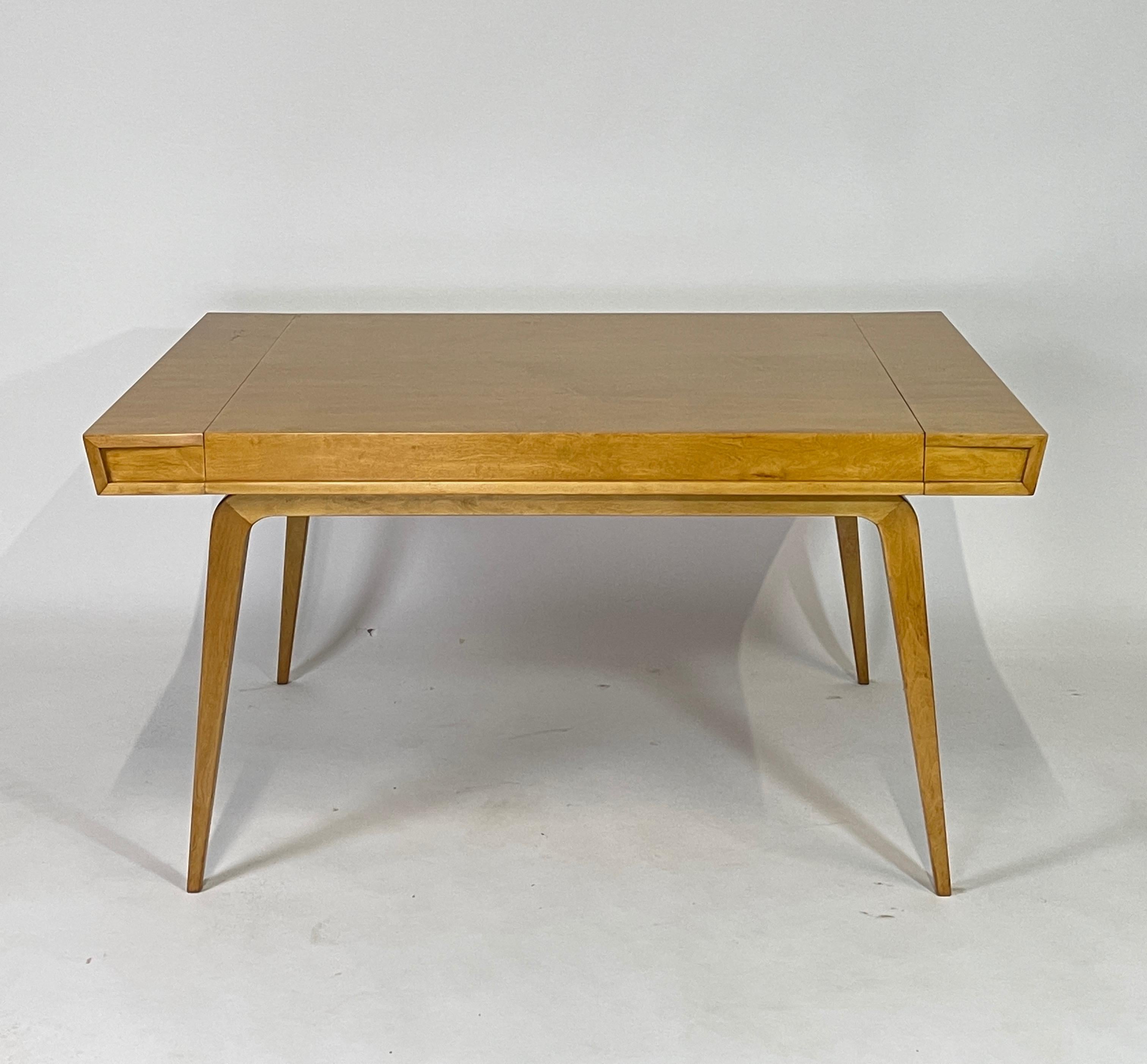 Edmond J Spence Sculptural Streamlined Mid-Century Modern Extension Dining Table 4