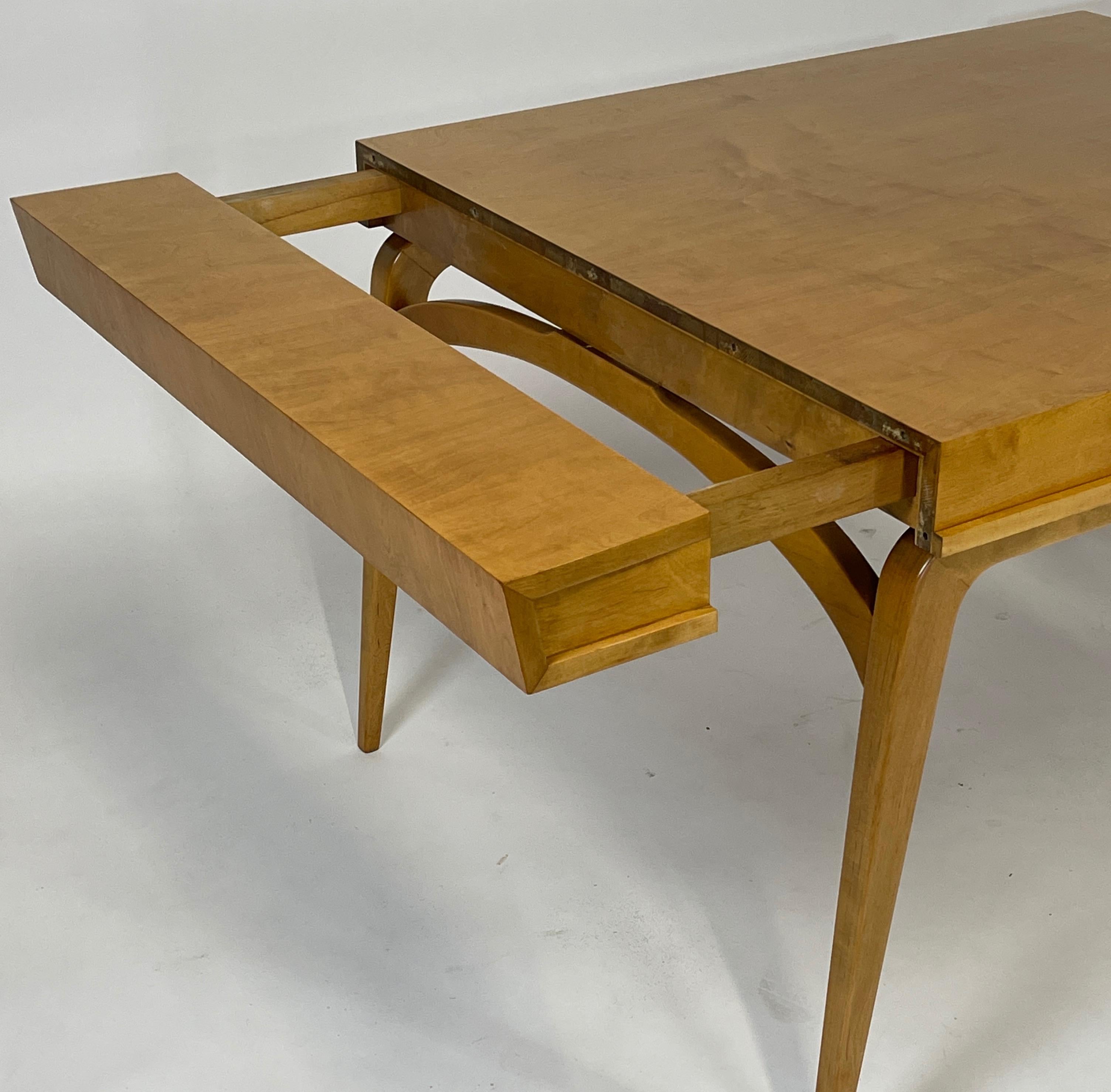 Edmond J Spence Sculptural Streamlined Mid-Century Modern Extension Dining Table 8