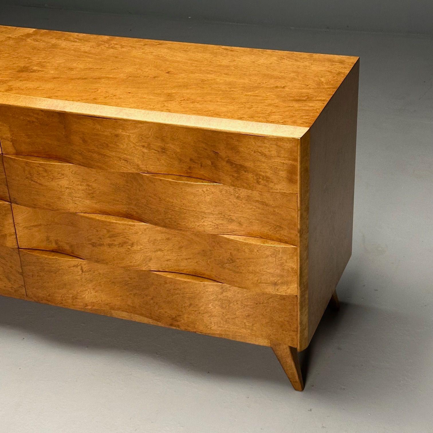 Edmond J Spence, Swedish Mid-Century Modern, Wave Dresser, Maple, 1950s 2