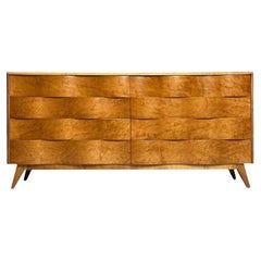 Edmond J Spence, Swedish Mid-Century Modern, Wave Dresser, Maple, 1950s