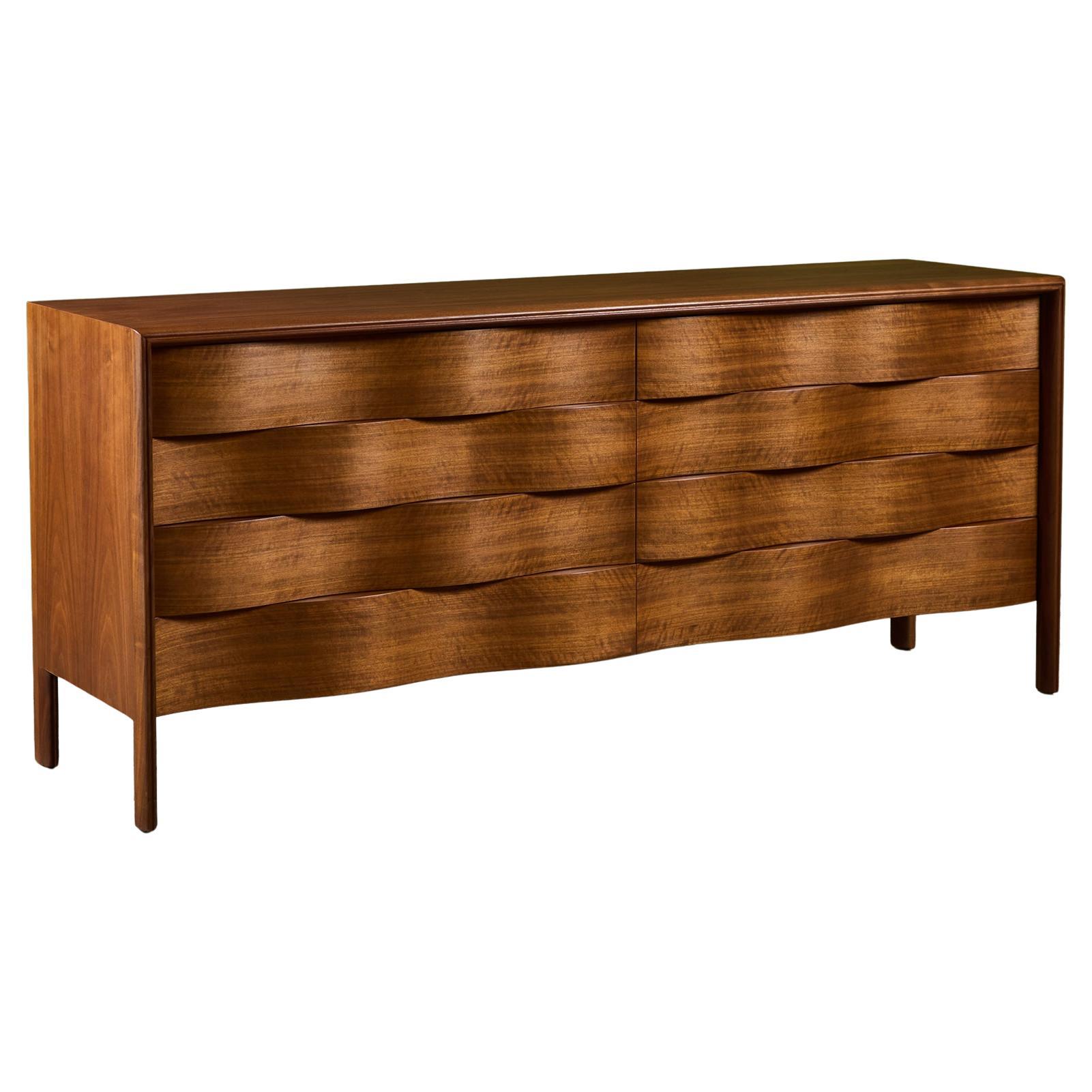 Edmond J. Spence Wave Eight Drawer Dresser
