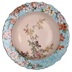 Edmond LACHENAL for L'ESCALIER DE CRISTAL, Bowl decorated with flowers