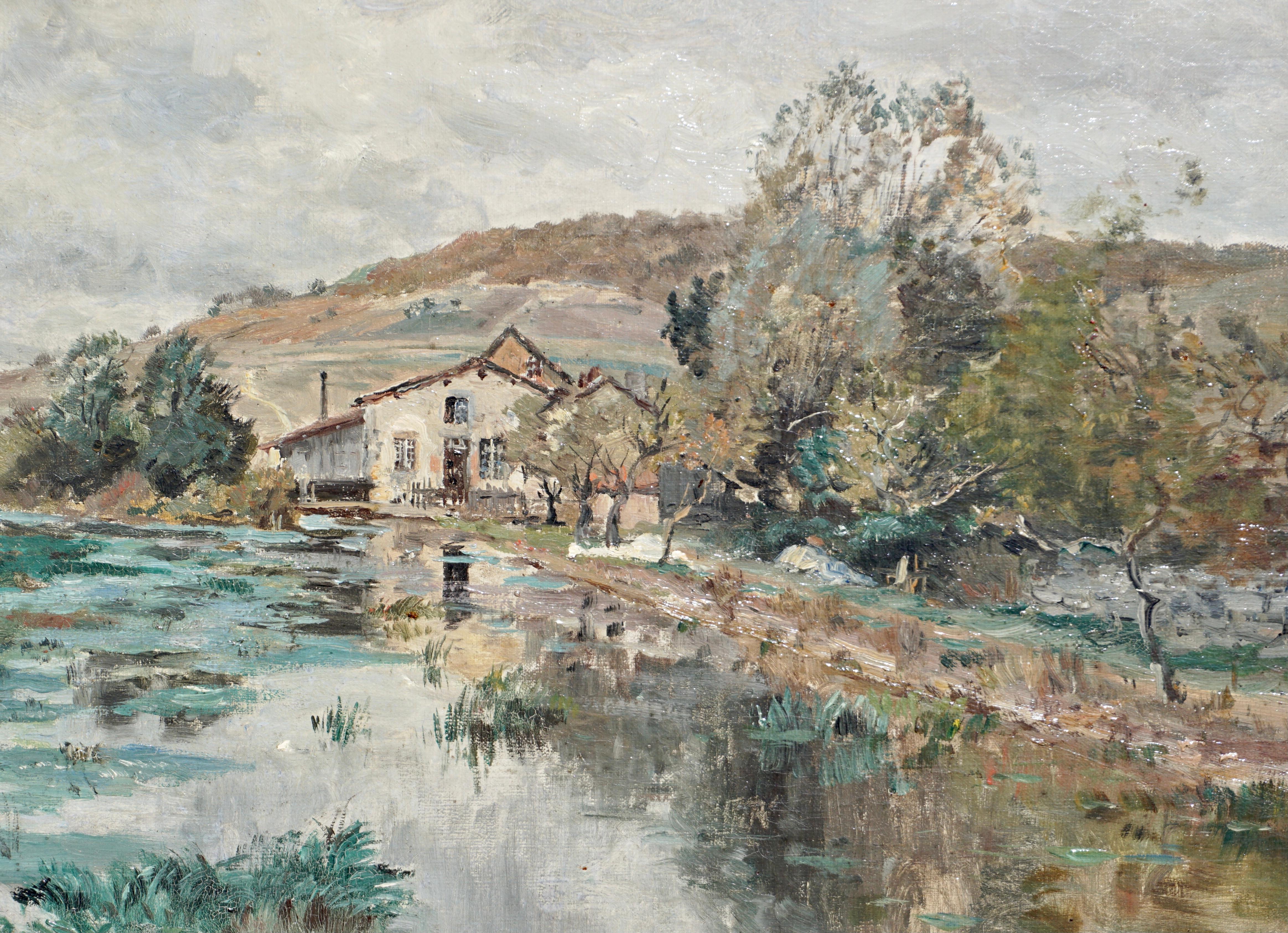 Edmond Marie Petitjean French Landscape Painting For Sale 2