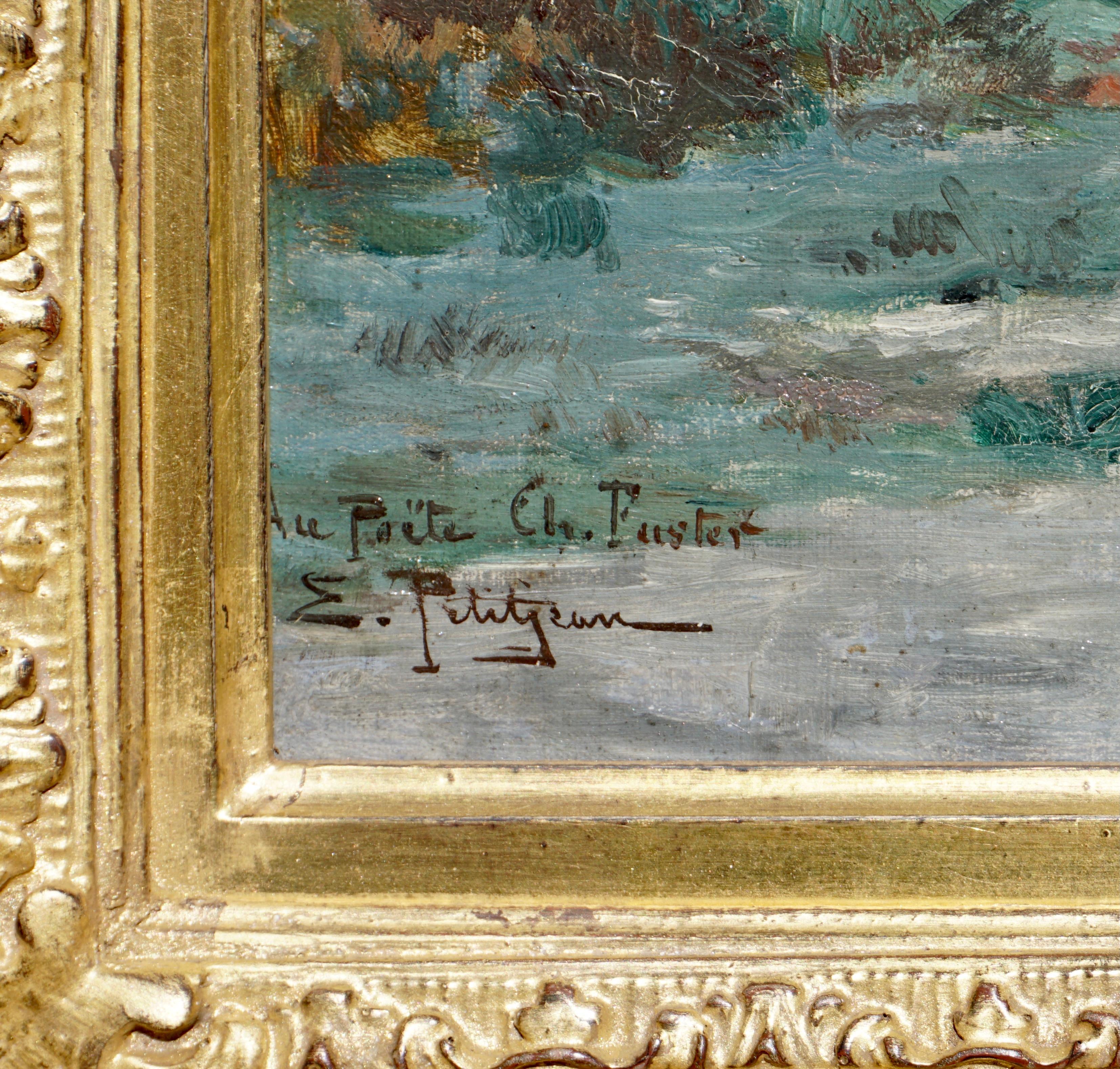 Edmond Marie Petitjean Pintura francesa de paisaje en venta 3