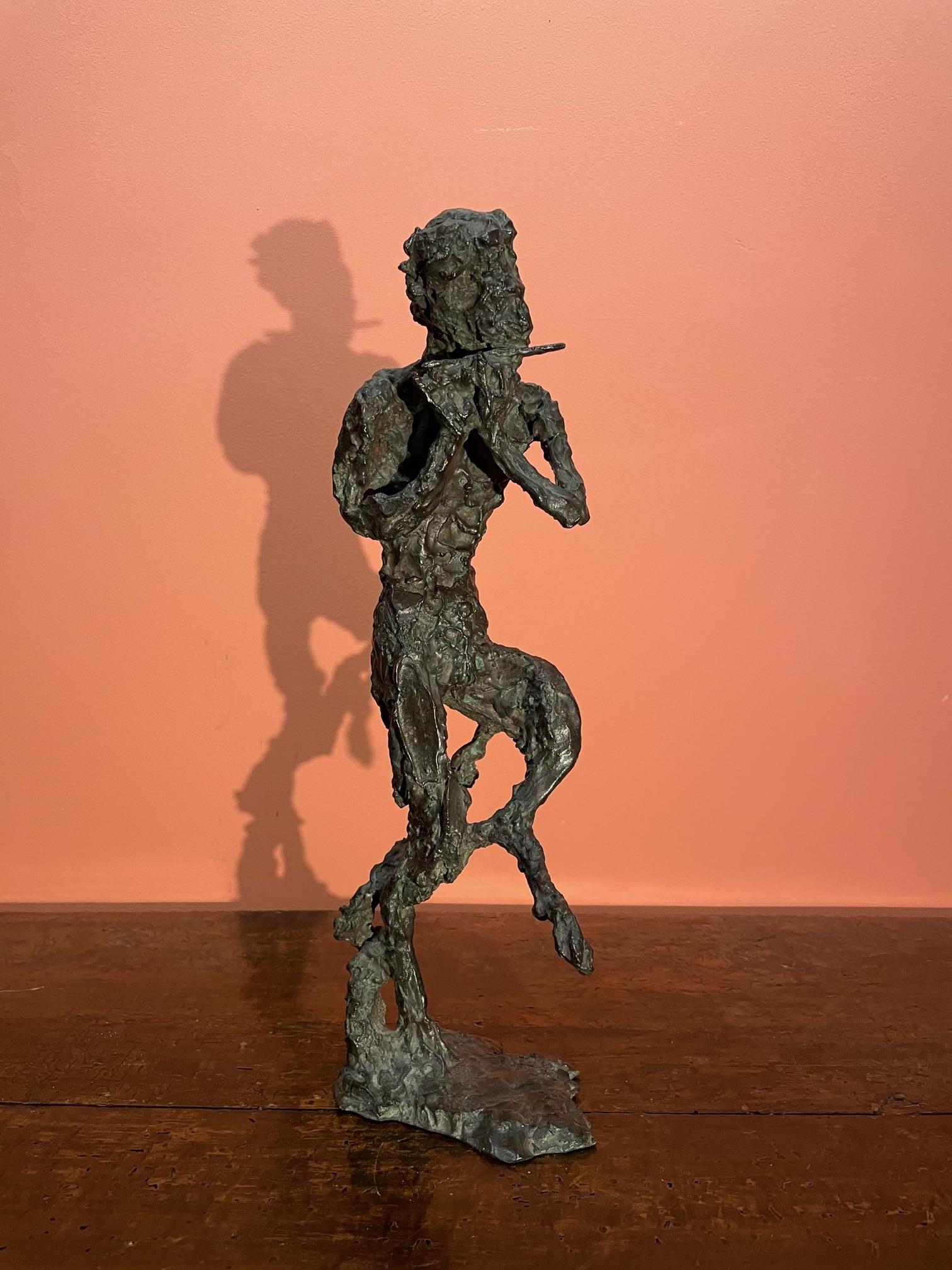 Edmond Moirignot (1913-2002)
Faun playing the flute or Satyr, Before 1959

Godard lost wax, foundry mark
Signed « MOIRIGNOT »

Exhibition Badinier gallery, Paris, december 1963
Exhibition Montmorency gallery, Paris, december 1965
Exhibition