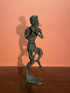 Edmond Moirignot, Faun Playing the Flute or Satyr, c. 1959