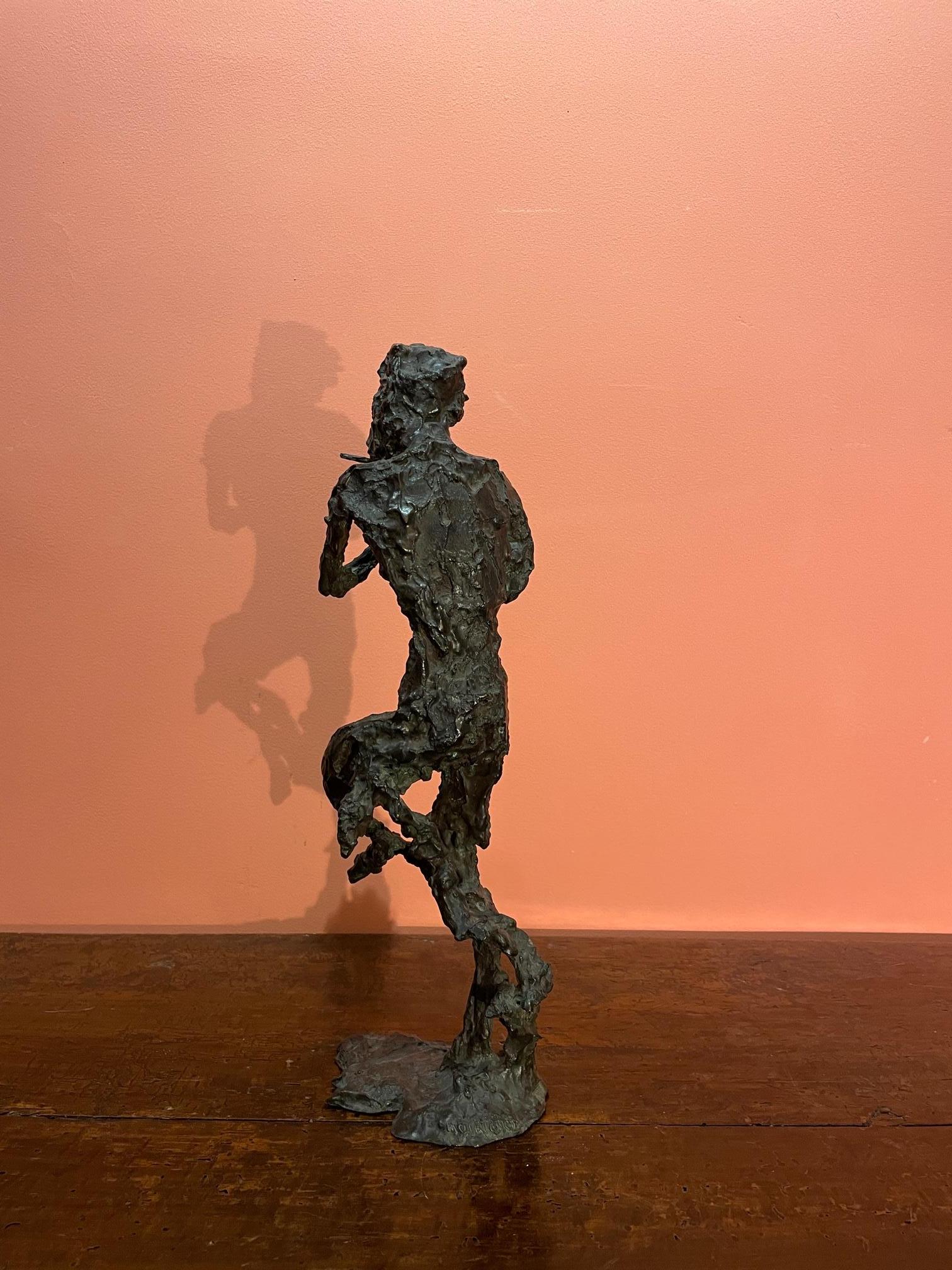 satyr with flute