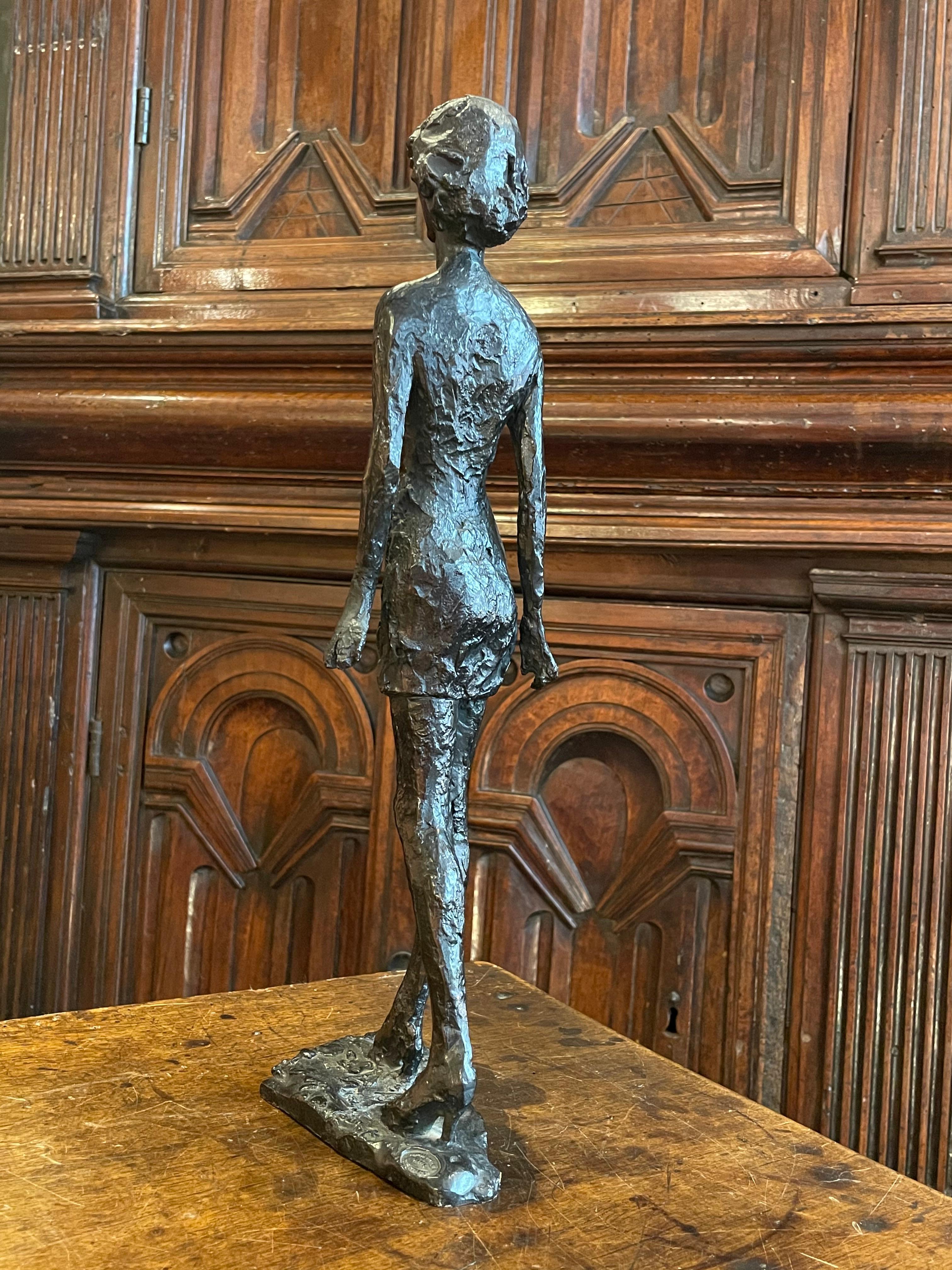 Bronze Jeune femme, Edmond Moirignot, 1967 en vente