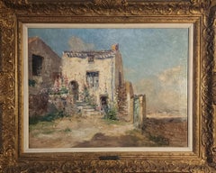 "Provence" Edmond Petitjean, Academic, Southern France, Garden in Bloom