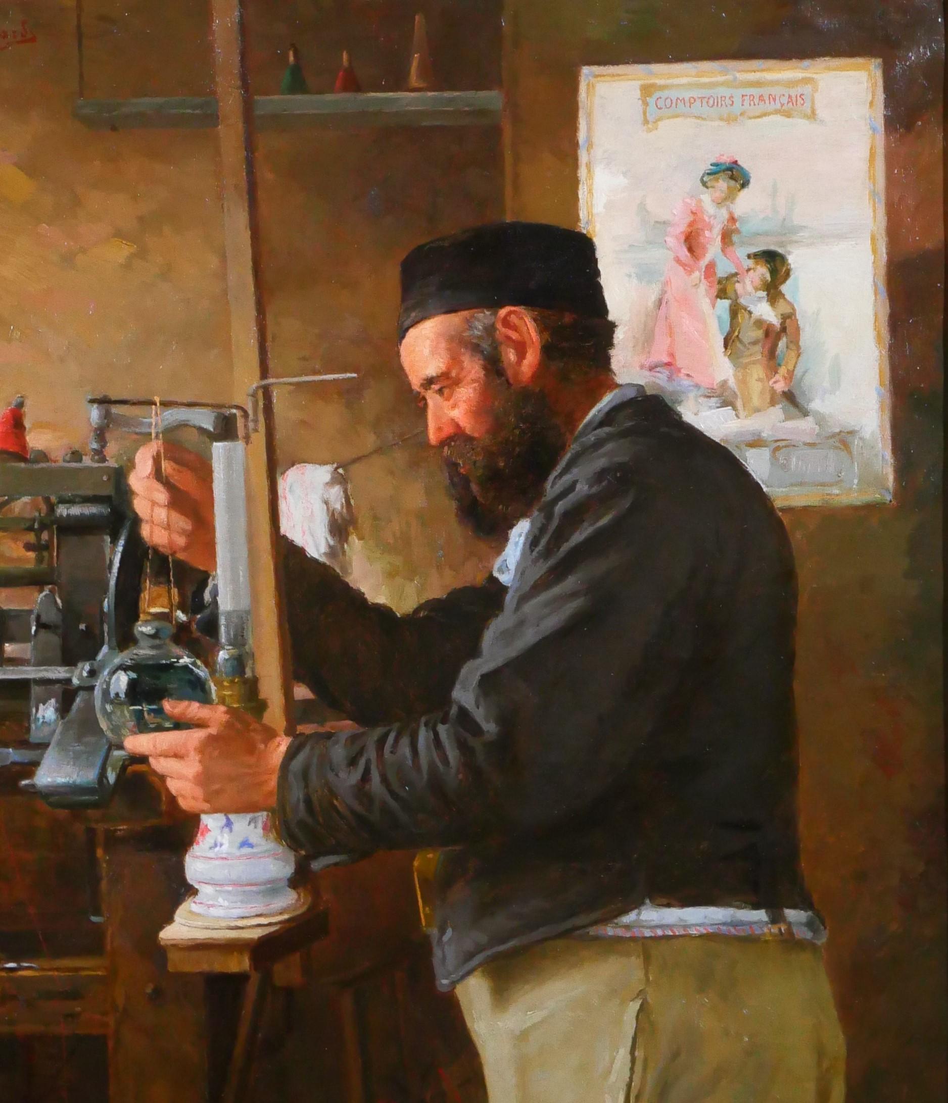 Weaver in his workshop For Sale 2
