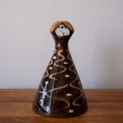 Vase en céramique Edmond Ronaky 1950s