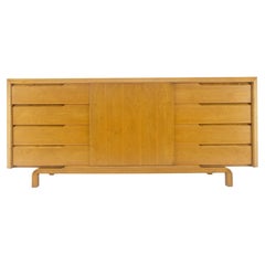 Edmond Spence 9 Drawers Blond Birch Swedish Mid Century Modern Dresser Credenza