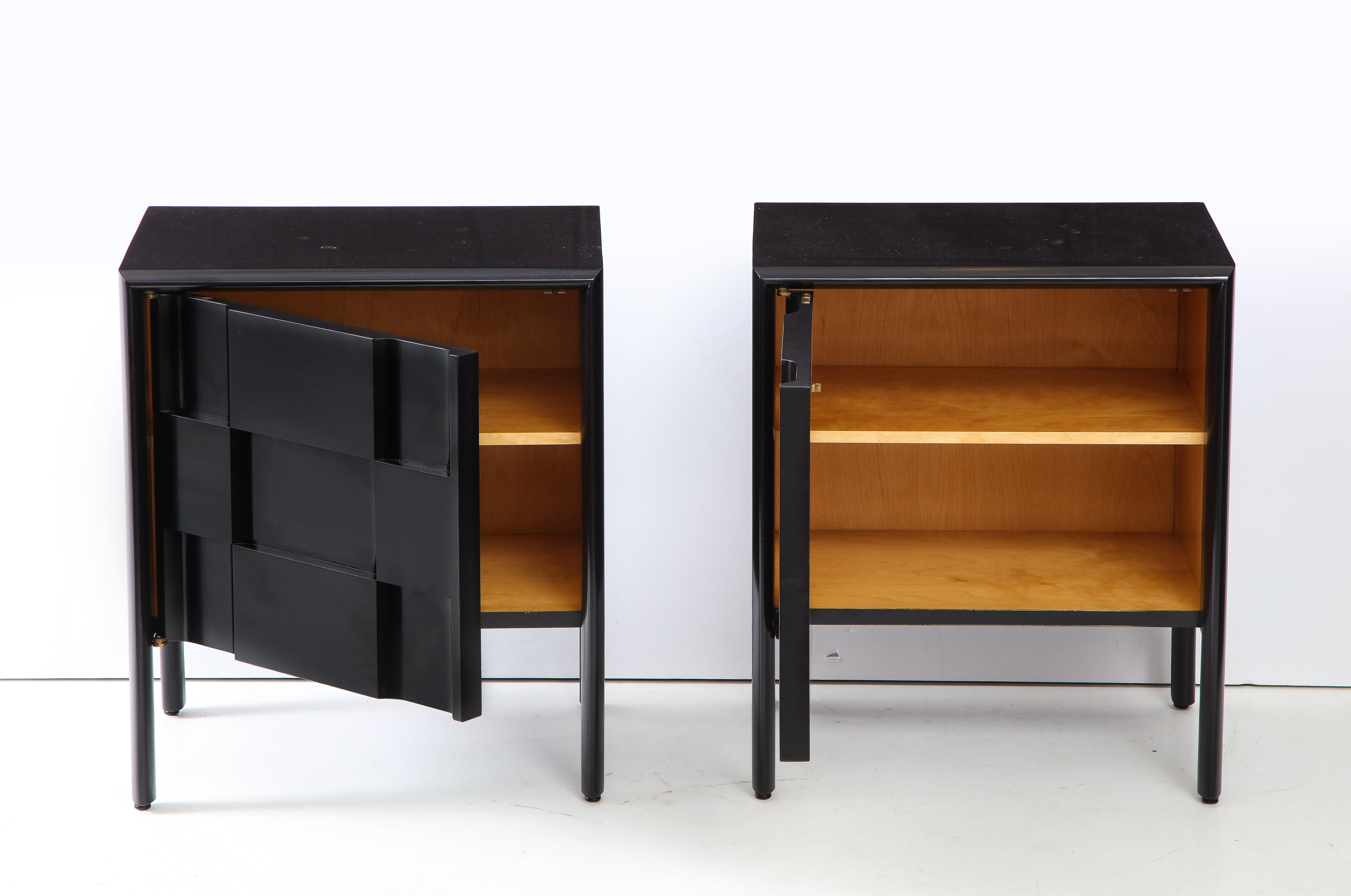 Edmond Spence Checkerboard Nightstands In Good Condition In New York, NY