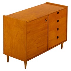 Edmond Spence Dresser / Case Piece in Maple w/ Brass Detailing, Sweden